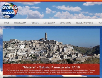 Sabato 7 Marzo Basilicata in Tv